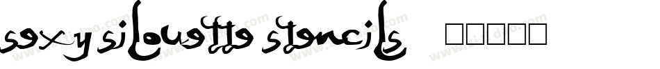 Sexy Silouette Stencils字体转换